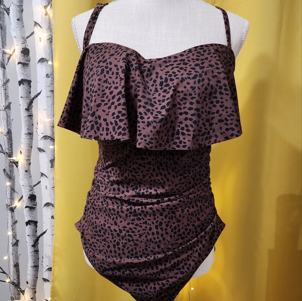 Animal print swimsuit